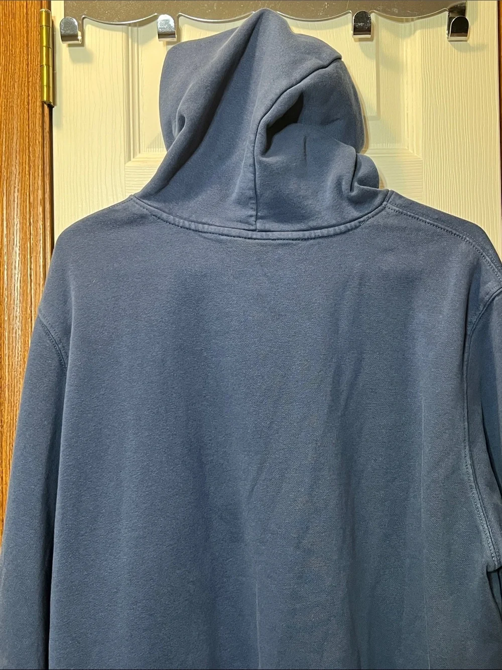 The North Face Blue Cotton Blend Hoodie Sweatshirt - Men’s XL